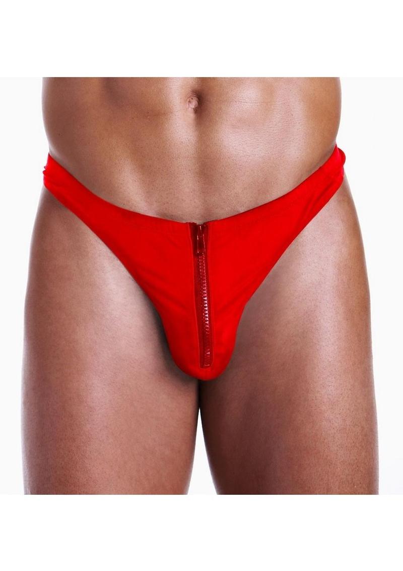 Unzip It Thong with Rose Petals