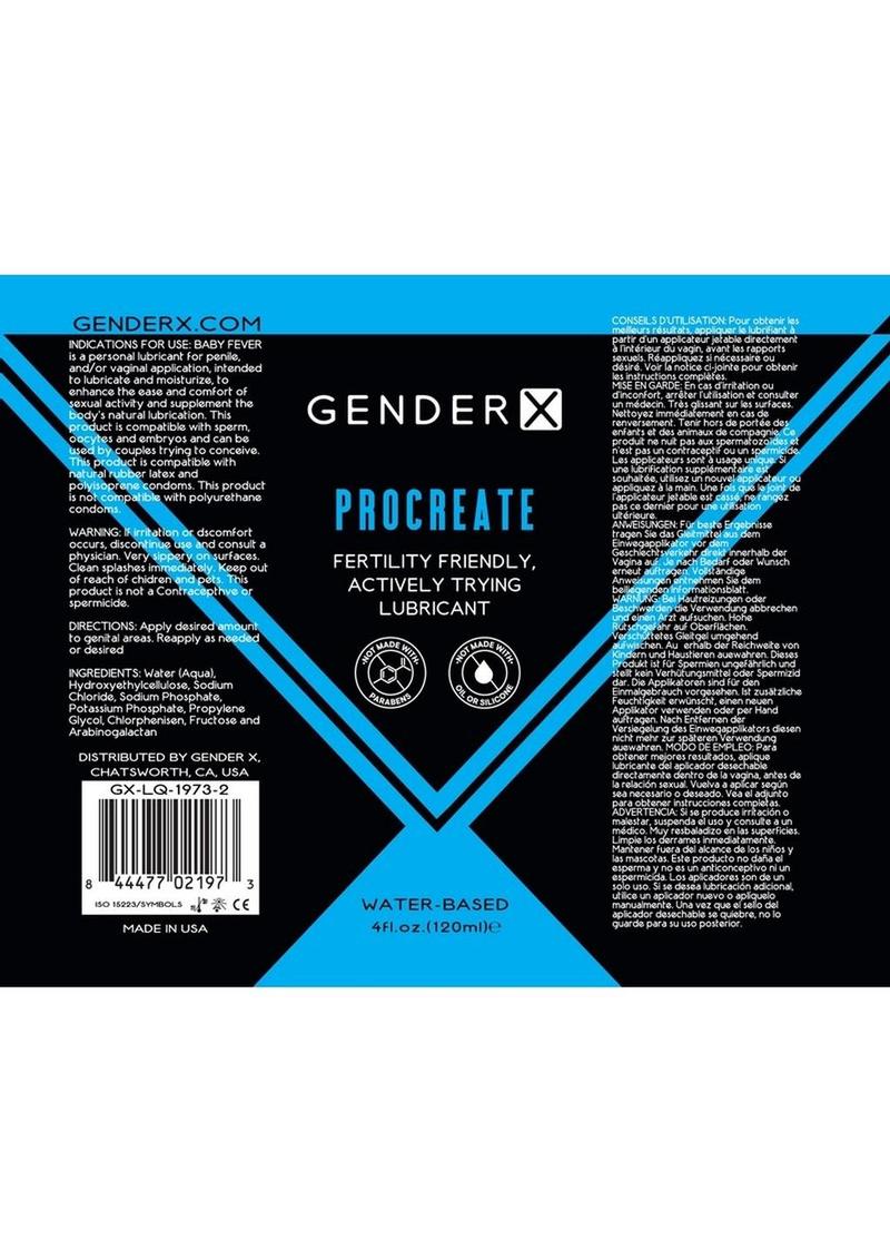 Gender X Procreate Fertility Friendly Lube