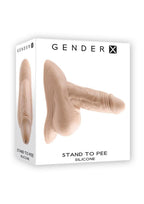 Gender X Realistic Silicone Stand to Pee Packer