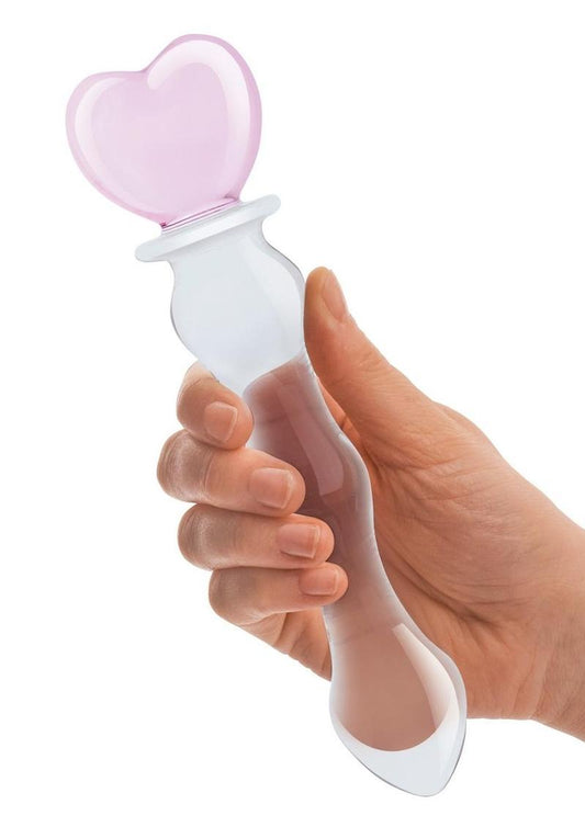 Sweetheart Hand Blown Glass Dildo