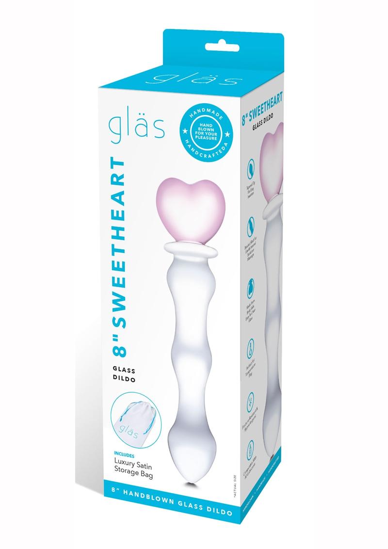 Sweetheart Hand Blown Glass Dildo