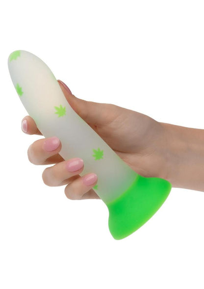 Stick Leaf Silicone Glow Dark Dildo
