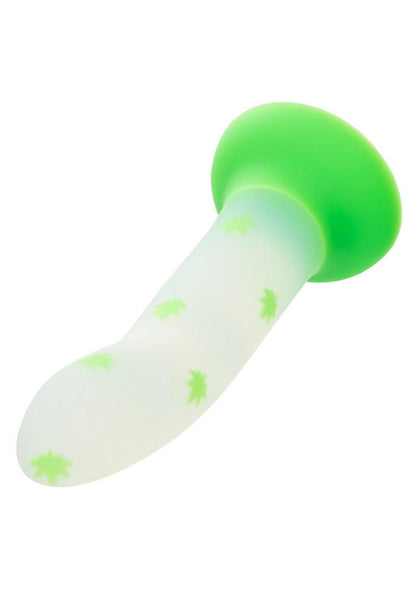 Stick Leaf Silicone Glow Dark Dildo