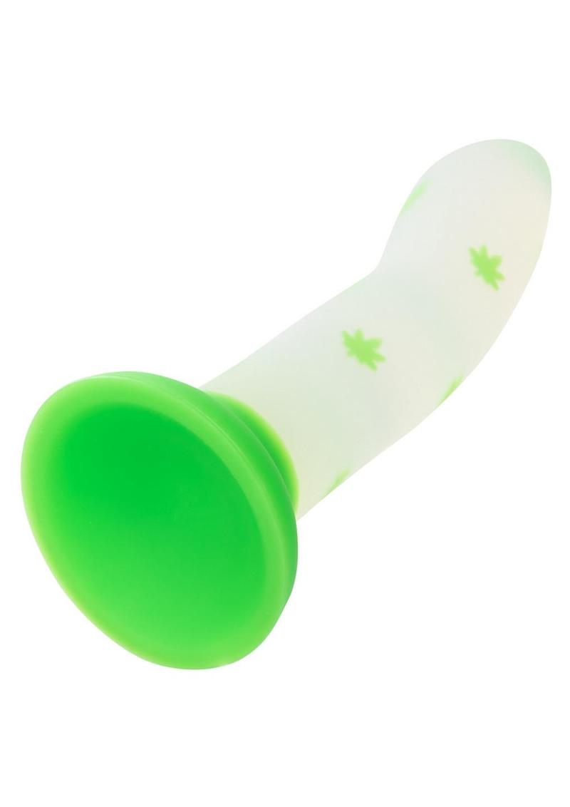 Stick Leaf Silicone Glow Dark Dildo