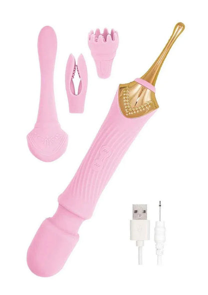 Goddess Pink Elegance Silicone Wand - Puppy's Aesthetics