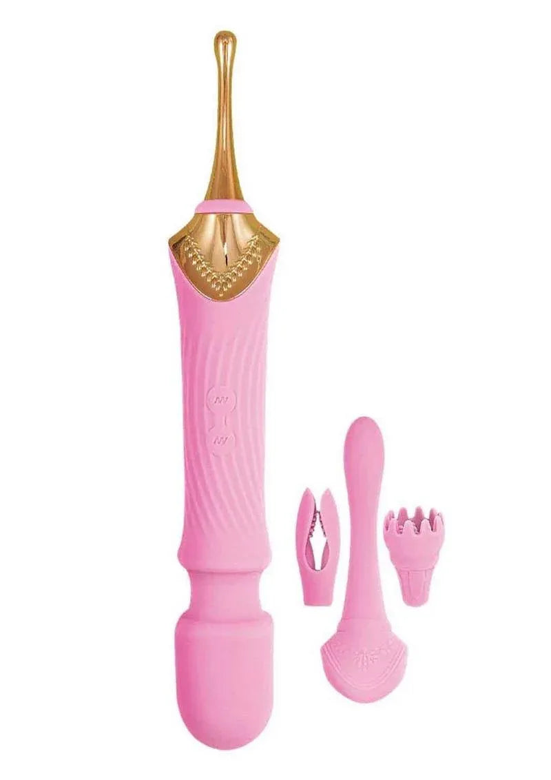 Goddess Pink Elegance Silicone Wand - Puppy's Aesthetics