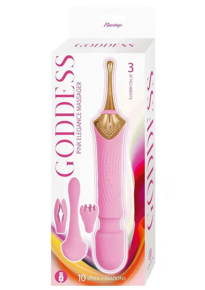 Goddess Pink Elegance Silicone Wand - Puppy's Aesthetics