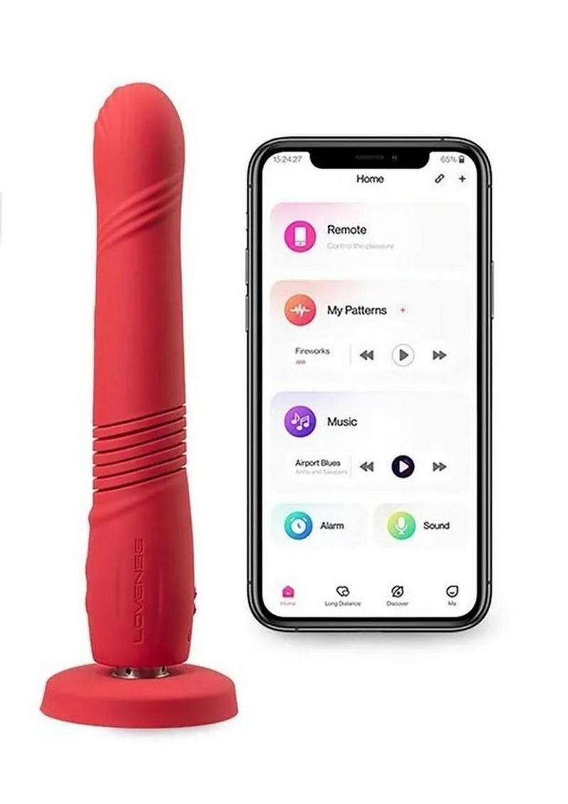 Lovense Gravity App Thrusting Silicone Dildo