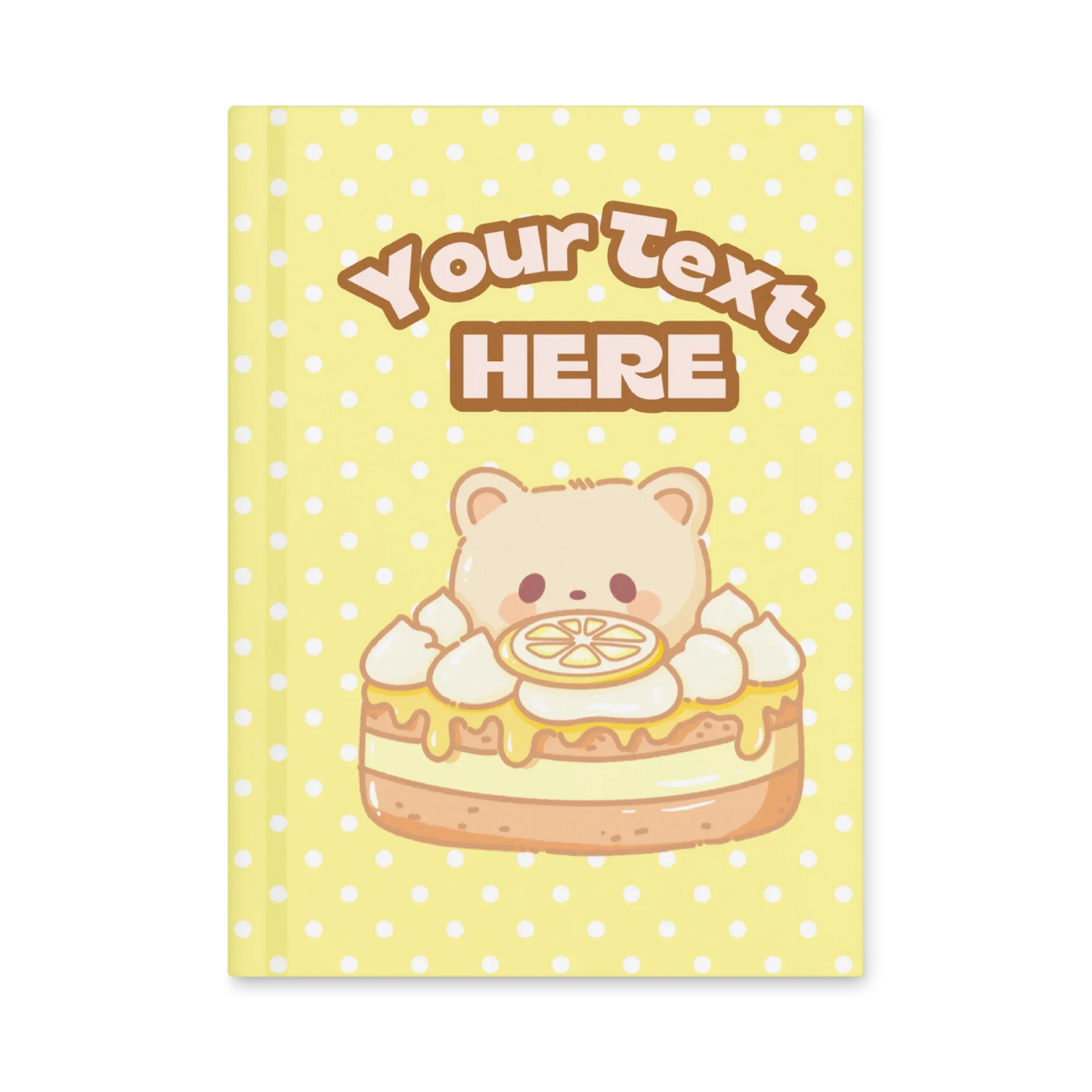 Custom Lemon Bear Hard Journal - Puppy's Aesthetics