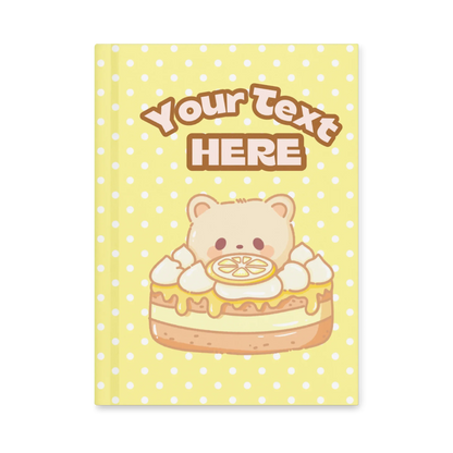 Custom Lemon Bear Hard Journal - Puppy's Aesthetics