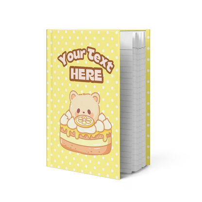 Custom Lemon Bear Hard Journal - Puppy's Aesthetics