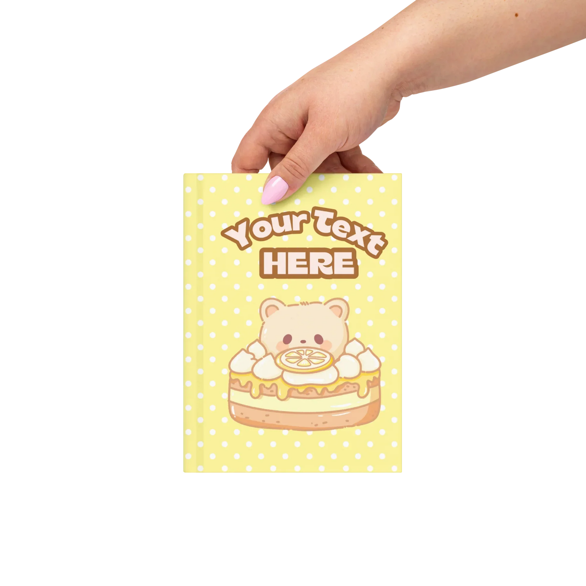 Custom Lemon Bear Hard Journal - Puppy's Aesthetics