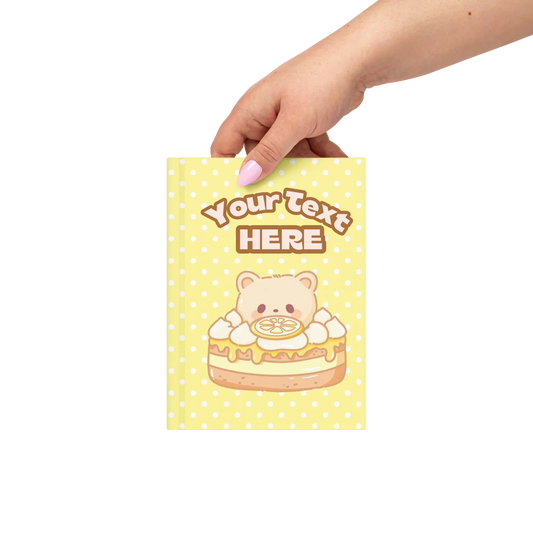 Custom Lemon Bear Hard Journal - Puppy's Aesthetics
