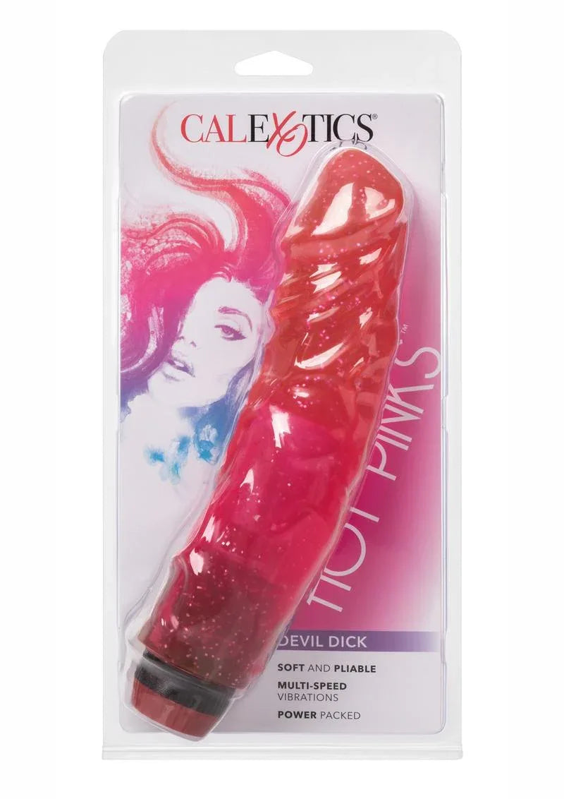 Hot Pinks Devil Dick Vibrating Dildo - Puppy's Aesthetics