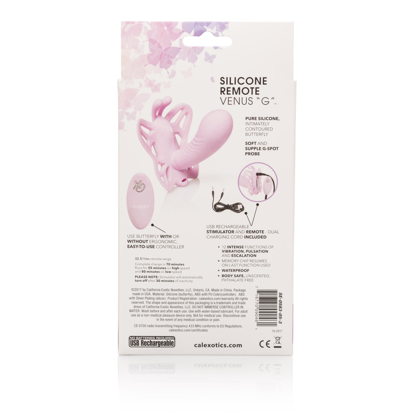 Venus Butterfly Silicone Remote Massager