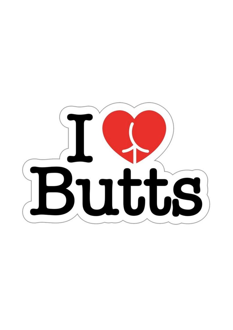 I Love Butts Enamel Pin