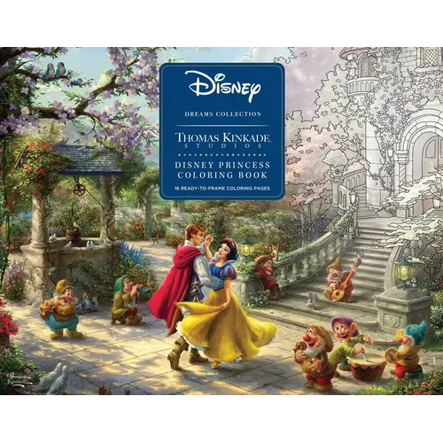 Thomas Kinkade Studios Disney Princess Coloring Poster