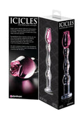 Icicles Rose Hand Blown Glass Massager - Puppy's Aesthetics