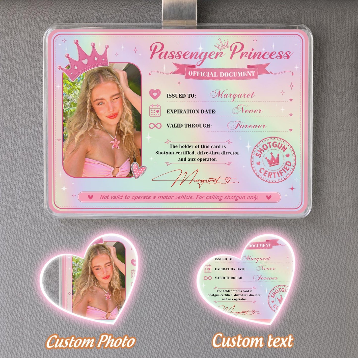 Personalized Passenger Princess Card– Forever Valid VIP Card