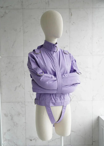 Purple ABDL Straitjacket – Heavy-Duty Adult Restraint Jacket with D-Rings
