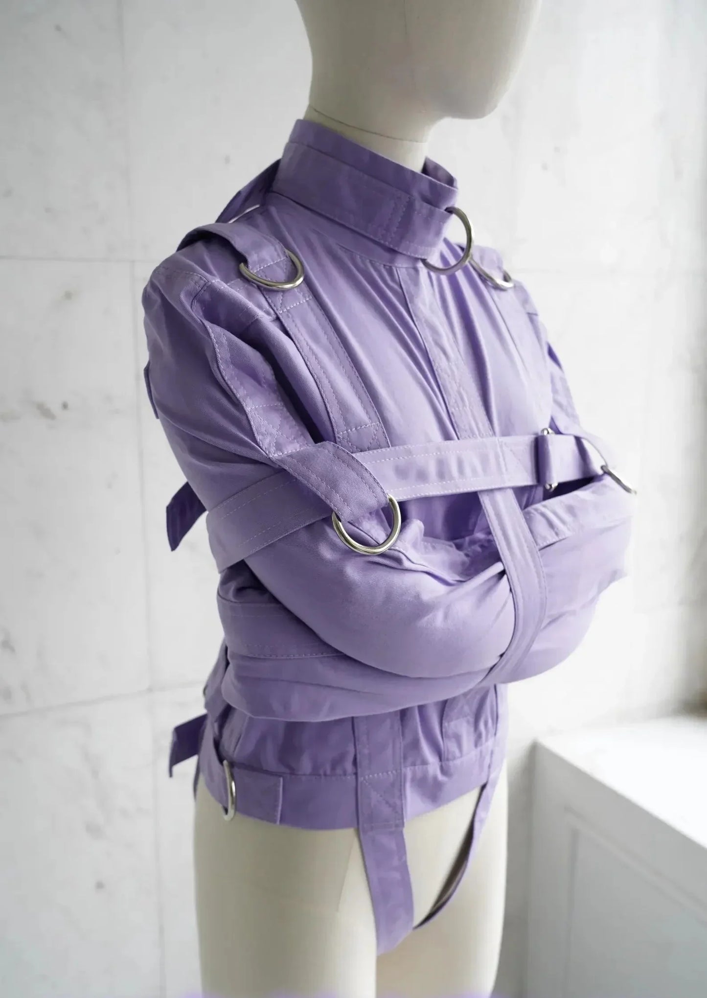 Purple ABDL Straitjacket – Heavy-Duty Adult Restraint Jacket with D-Rings