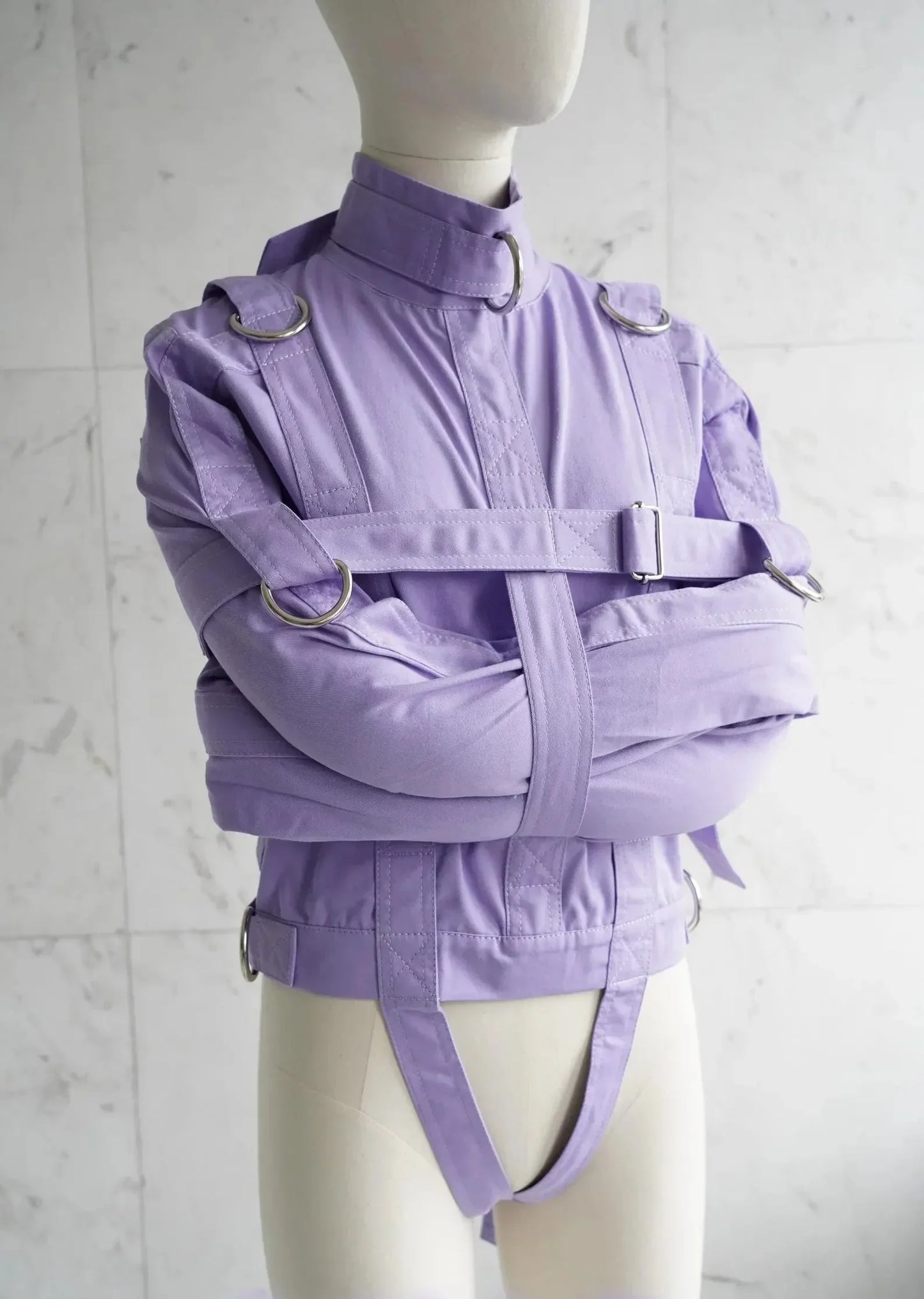 Purple ABDL Straitjacket – Heavy-Duty Adult Restraint Jacket with D-Rings