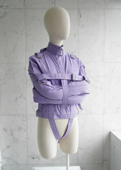 Purple ABDL Straitjacket – Heavy-Duty Adult Restraint Jacket with D-Rings