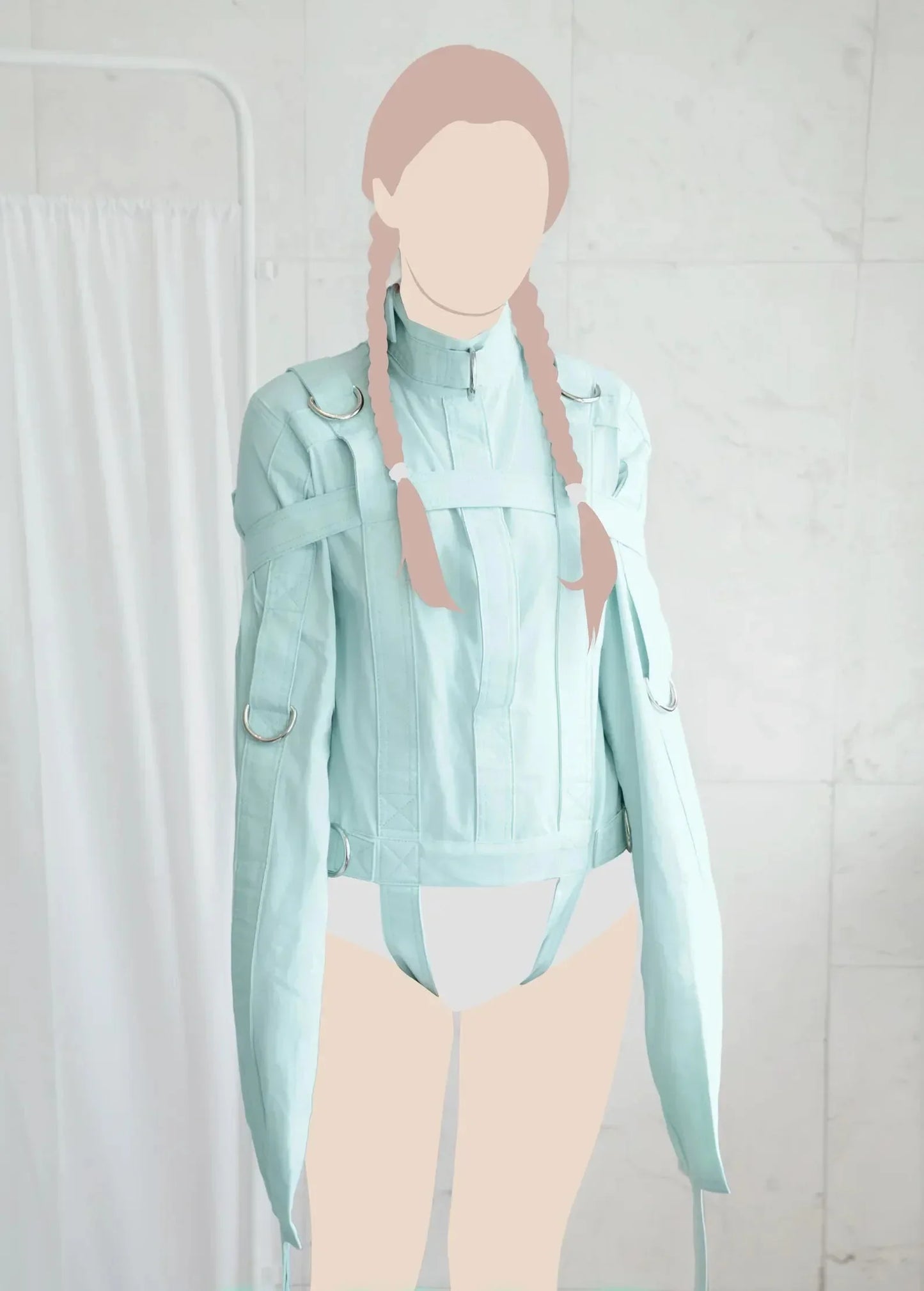 Baby Mint ABDL Straitjacket | Premium Adult Restraint w/ D-Rings & Straps