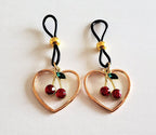 Cherry Heart Non-Pierced Nipple Ring - Puppy's Aesthetics