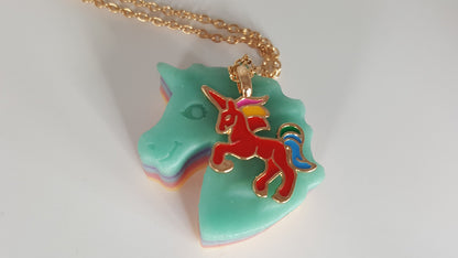 Unicorn Necklace Surprise Bath Bomb Gift Set (4 Pack)