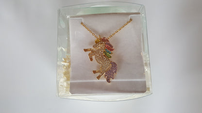 Crystal Unicorn Bath Bomb & Jewelry Gift Set (5 oz)