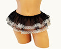 Black & White Mini Dollcore Skirt - Puppy's Aesthetics