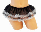 Black & White Mini Dollcore Skirt - Puppy's Aesthetics