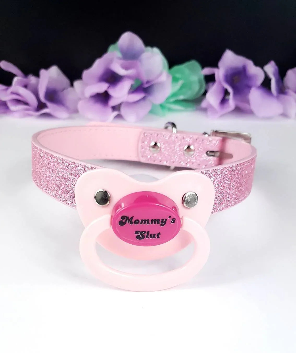 Mommy's Slut Adult Pacifier Gag - Puppy's Aesthetics
