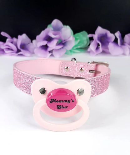 Mommy's Slut Adult Pacifier Gag - Puppy's Aesthetics