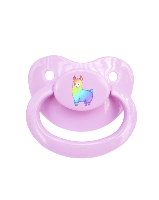 Rainbow Llama ABDL Pacifier