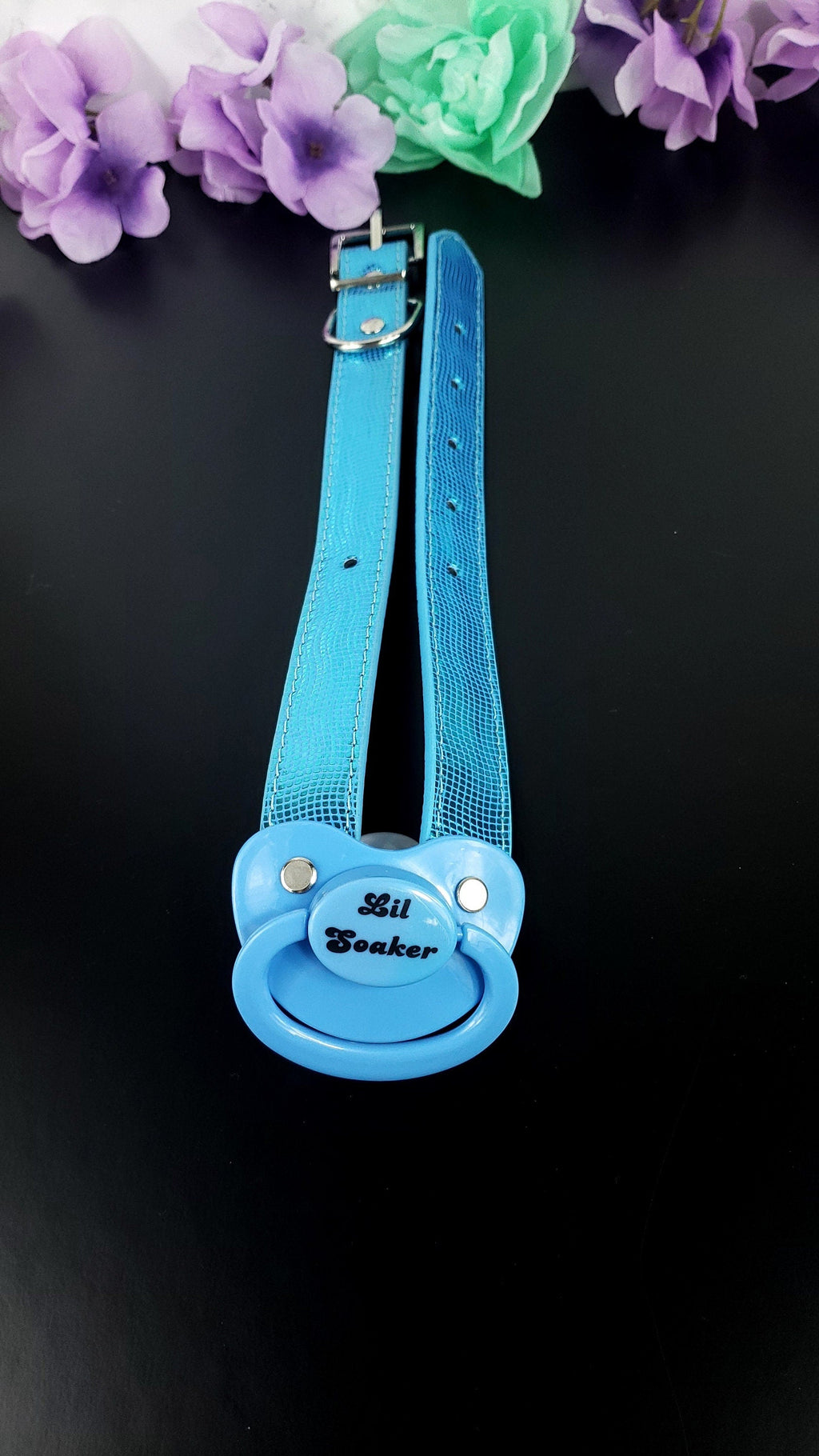 Lil Soaker Blue Pacifier Gag