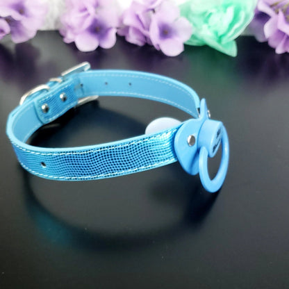 Lil Soaker Blue Pacifier Gag - Puppy's Aesthetics