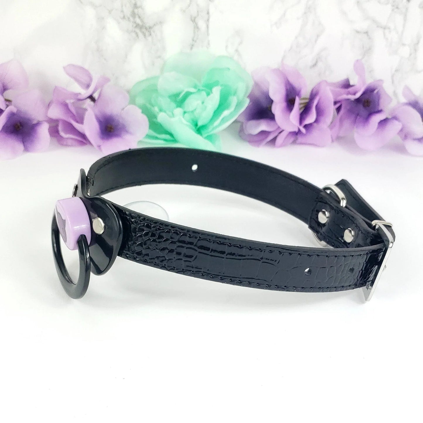 Devil Emoji Black Pacifier Gag - Puppy's Aesthetics