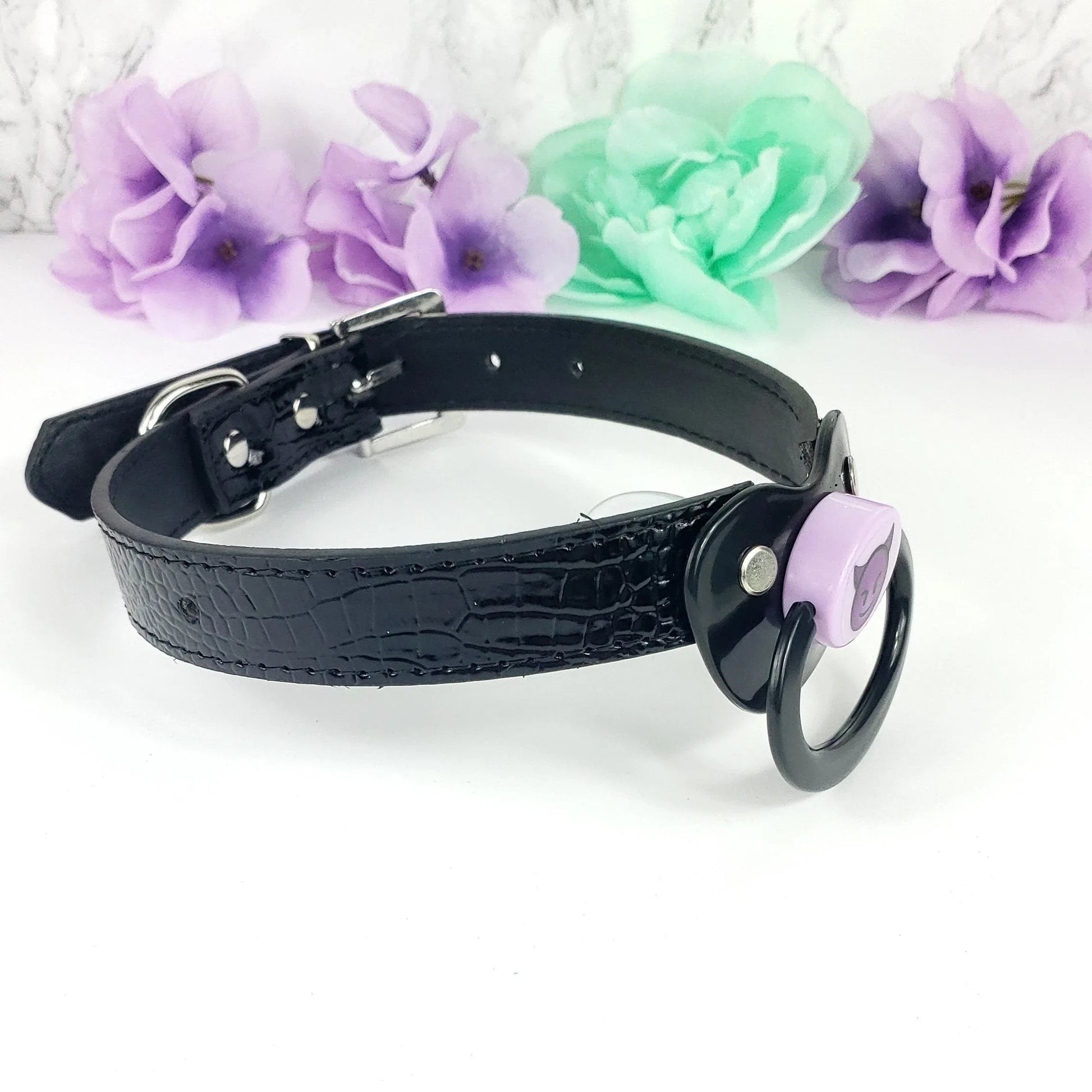 Devil Emoji Black Pacifier Gag - Puppy's Aesthetics