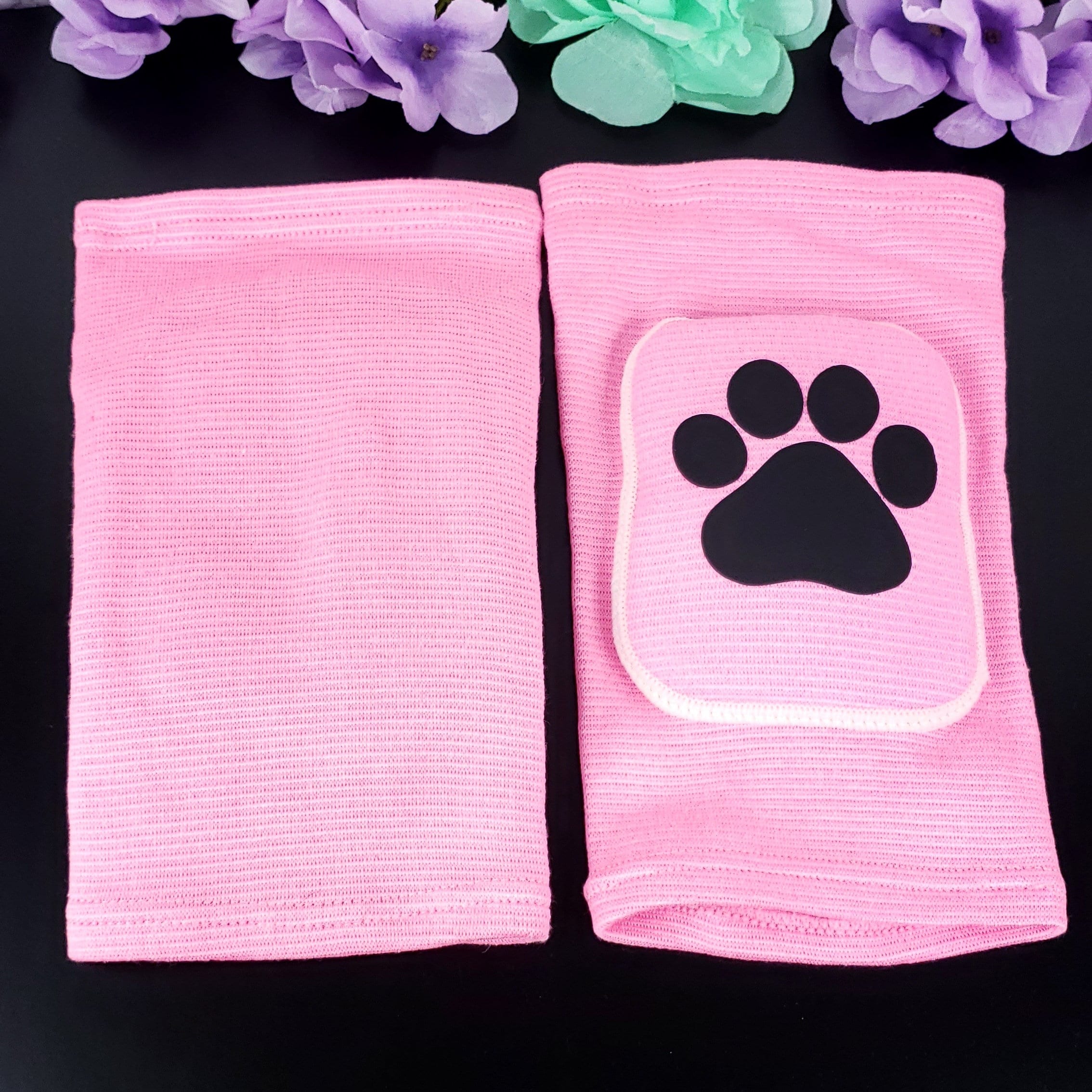 Pink Paw Knee Pads