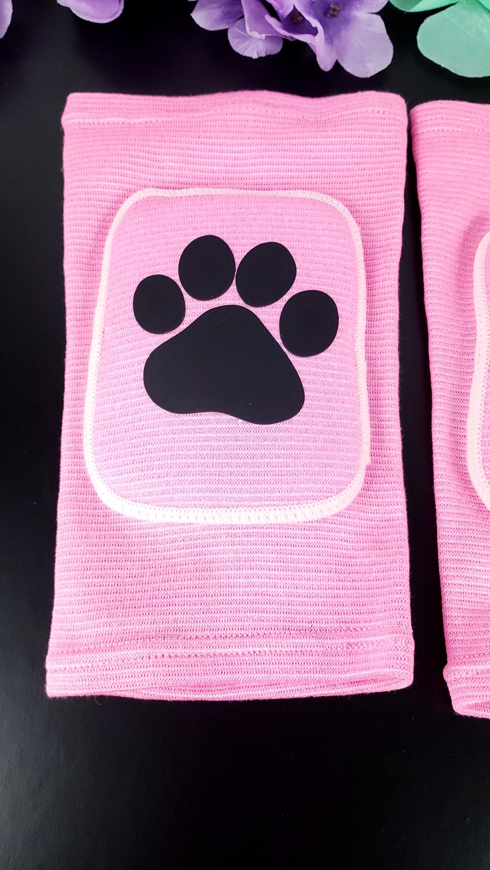 Pink Paw Knee Pads