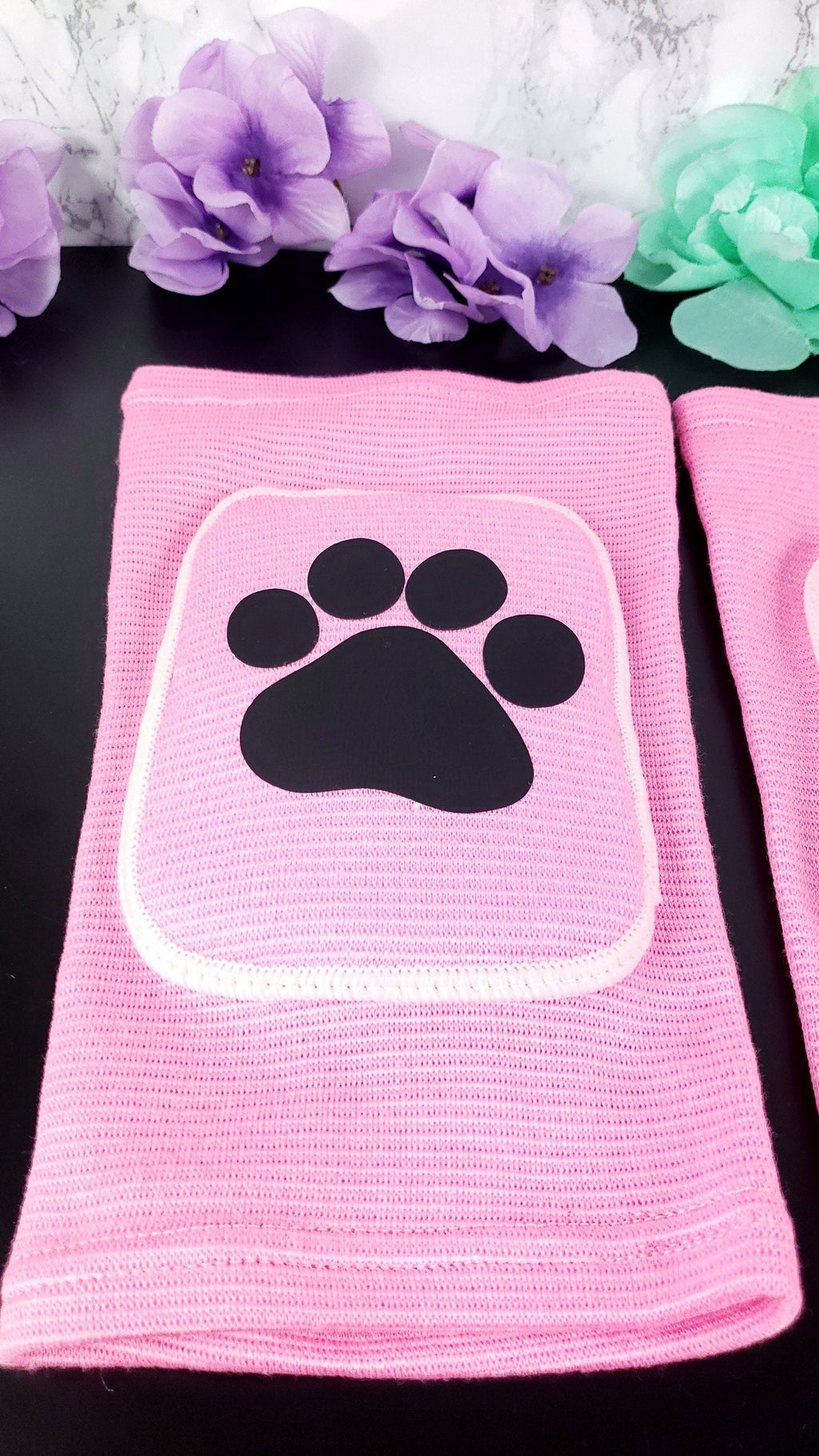 Pink Paw Knee Pads