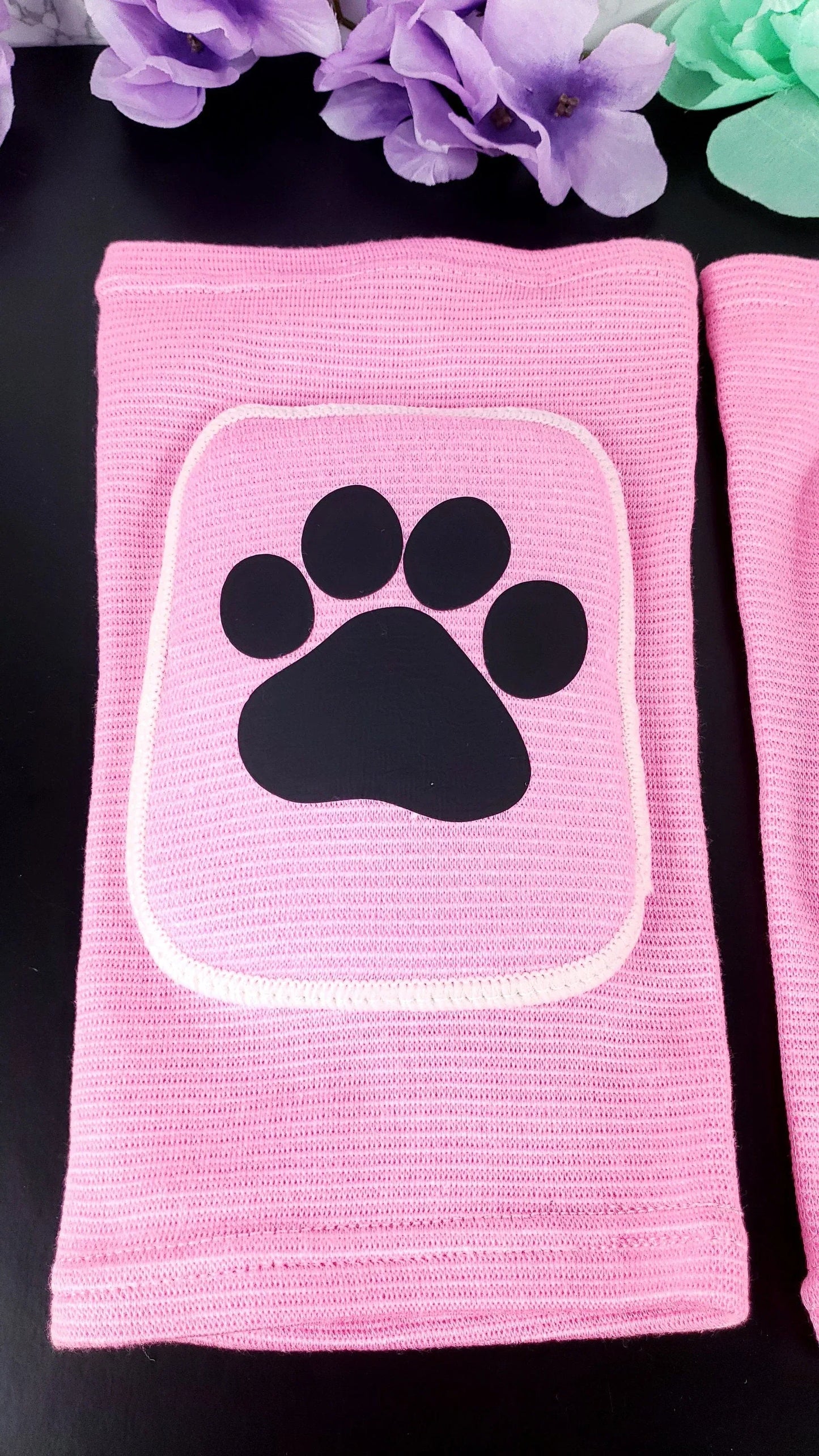 Pink Paw Knee Pads - Puppy's Aesthetics