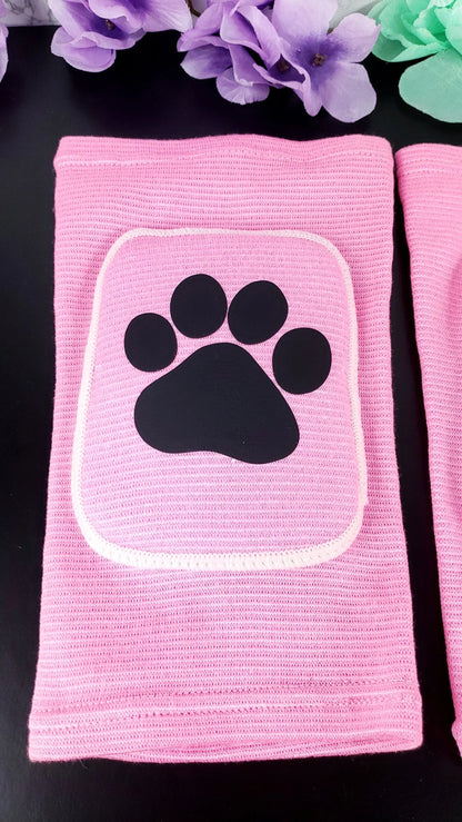 Pink Paw Knee Pads - Puppy's Aesthetics