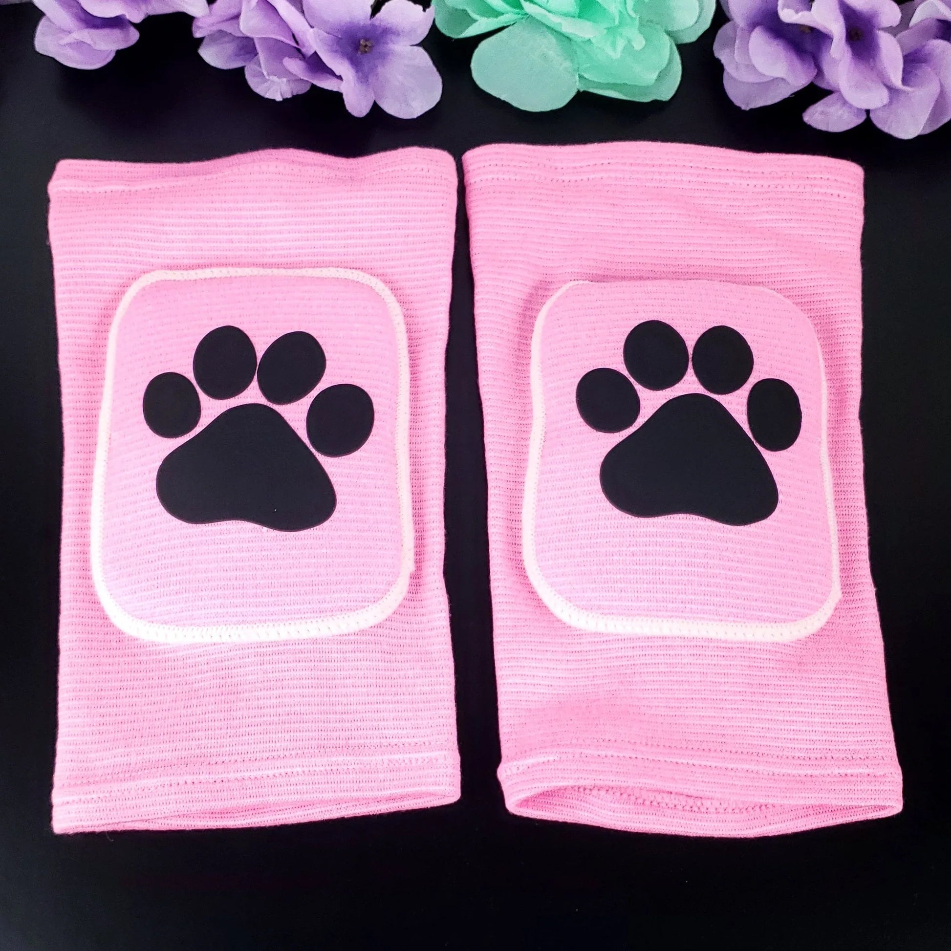 Pink Paw Knee Pads - Puppy's Aesthetics