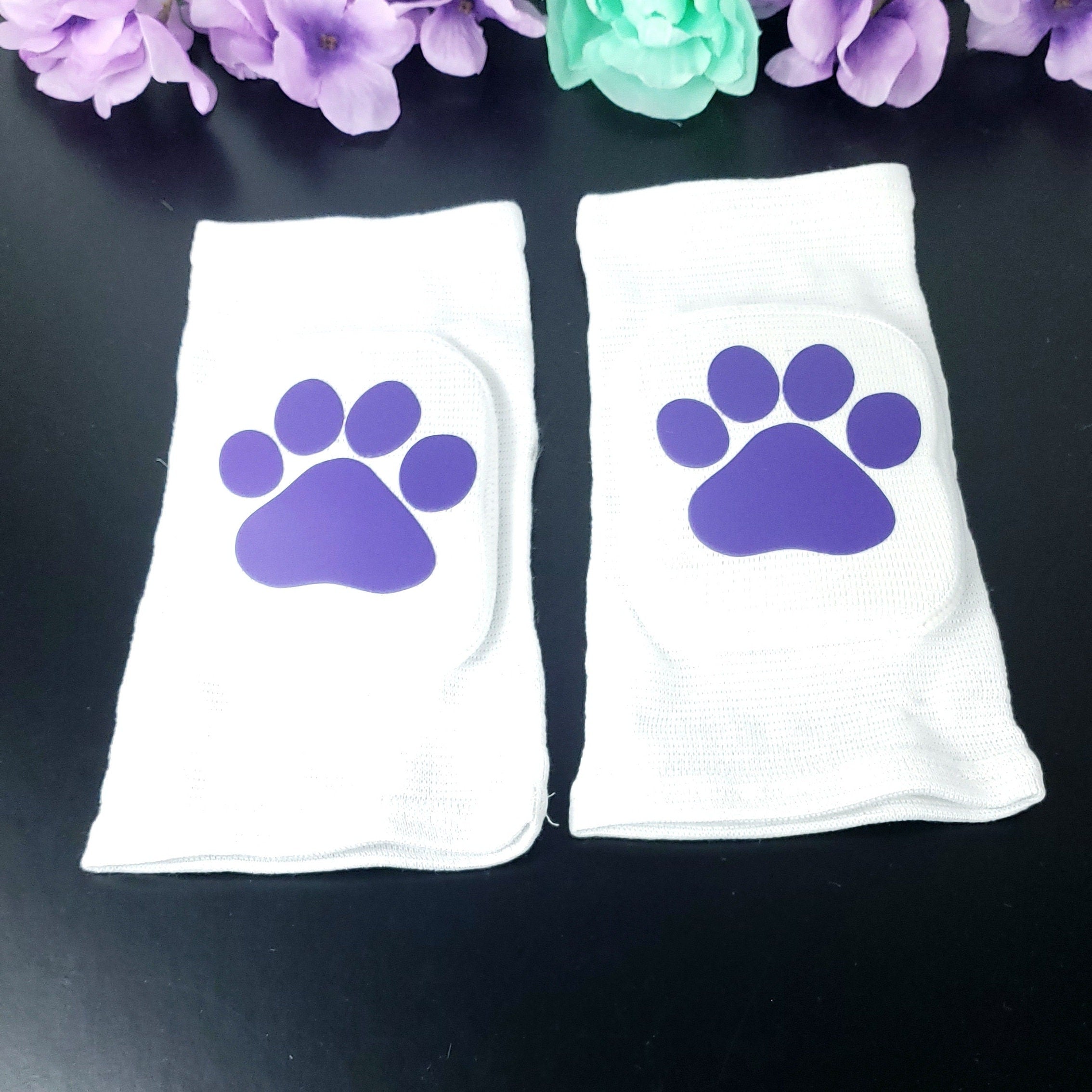 White Paw Knee Pads