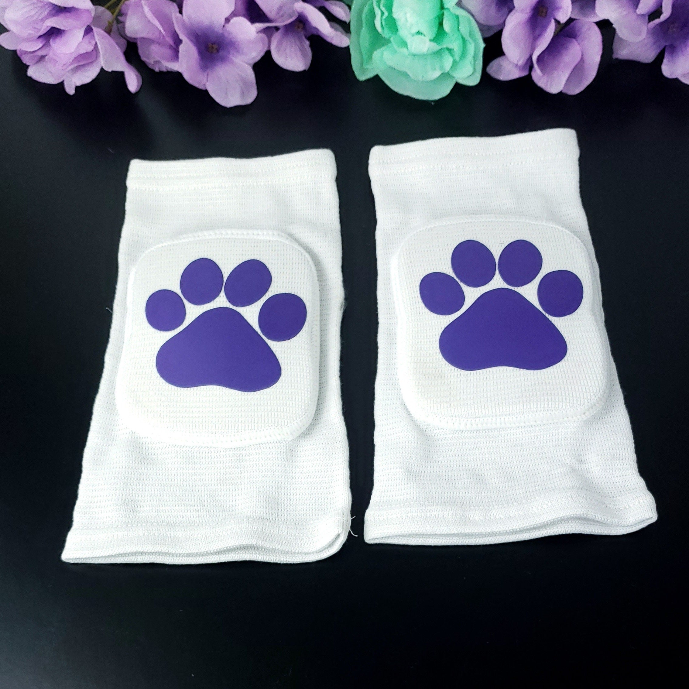 White Paw Knee Pads