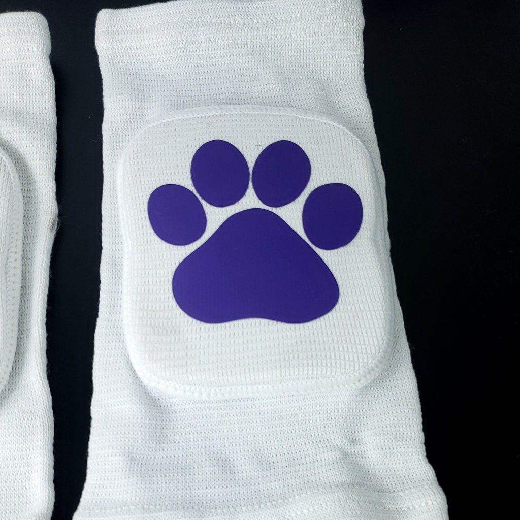 White Paw Knee Pads