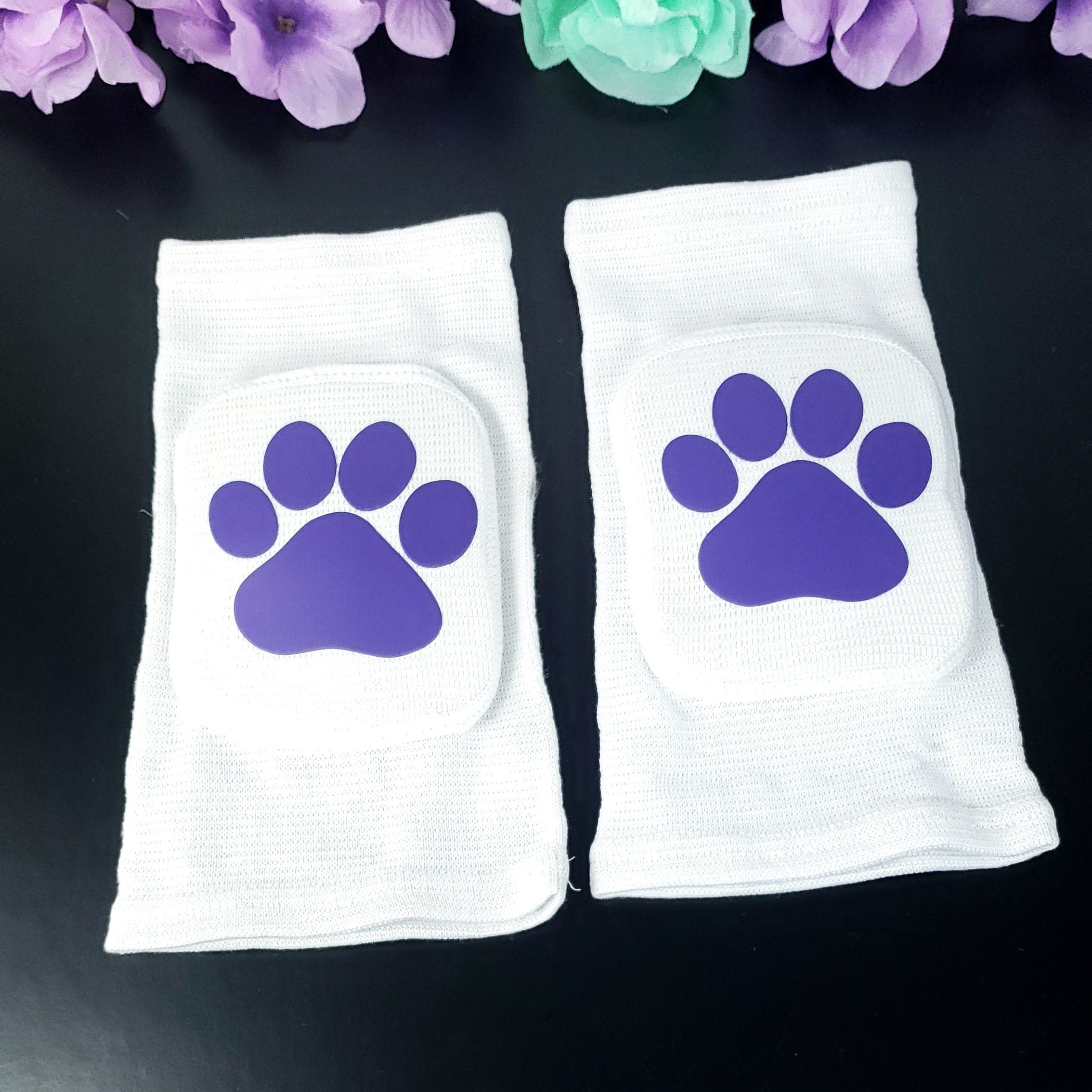 White Paw Knee Pads